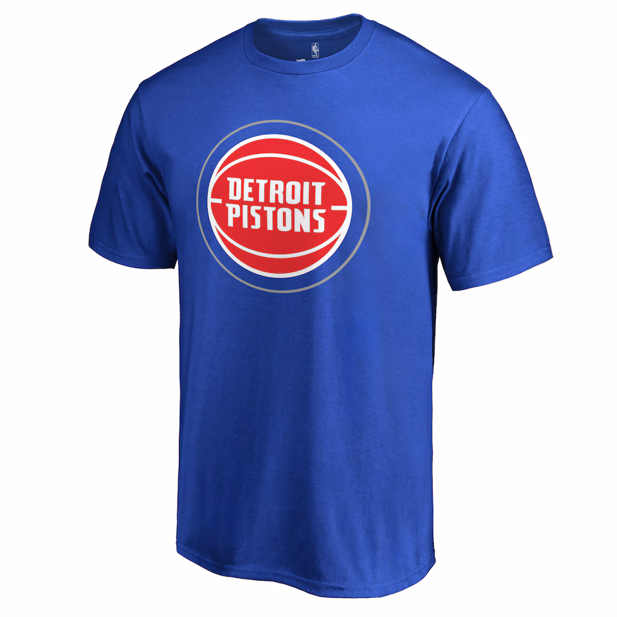 Men's Detroit Pistons Royal Primary Logo 2 T-Shirt
