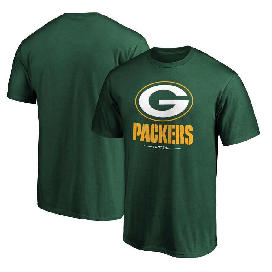 Men's Green Bay Packers  Green Team Lockup T-Shirt