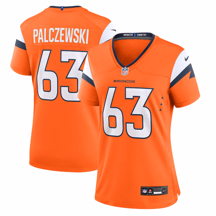 Women's Denver Broncos Alex Palczewski Nike Orange Team Game Jersey