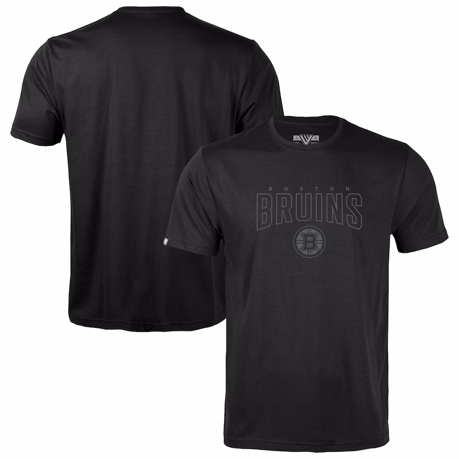 Youth Boston Bruins Levelwear Black Little Richmond Darkmoon T-Shirt