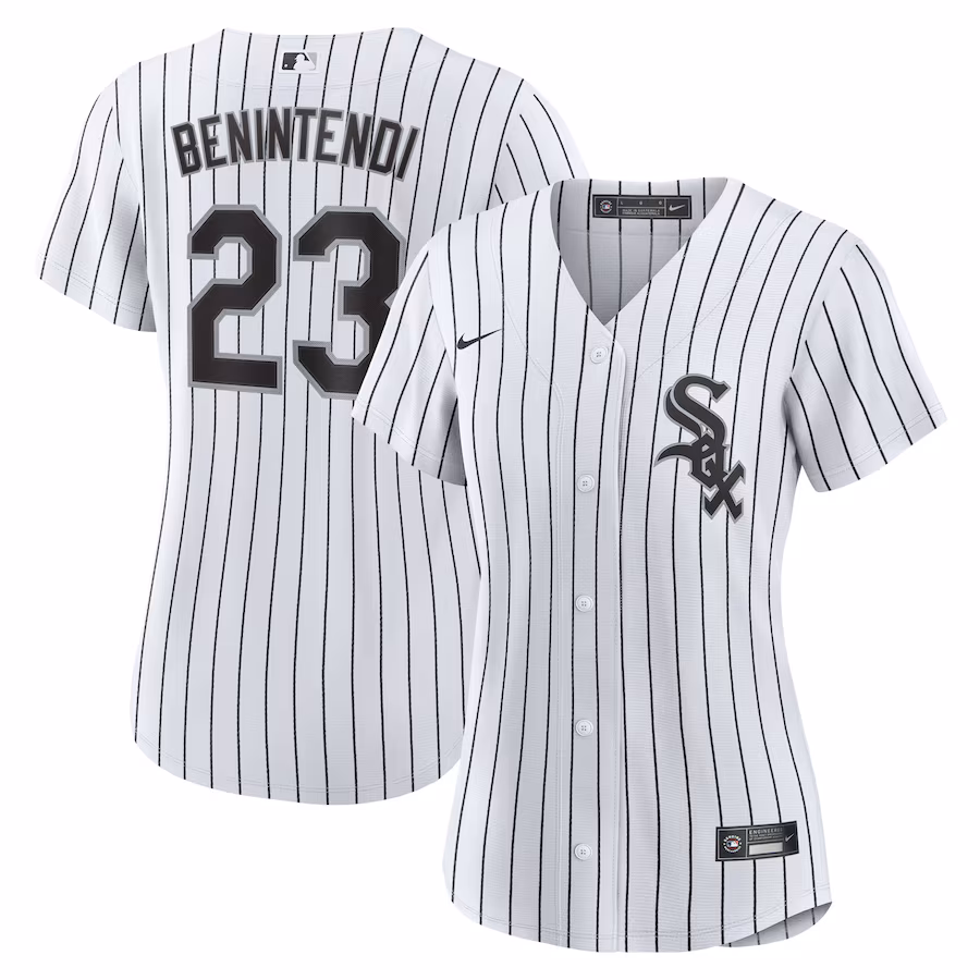 Women's Chicago White Sox Andrew Benintendi Nike White/Black Home Official Player Jersey