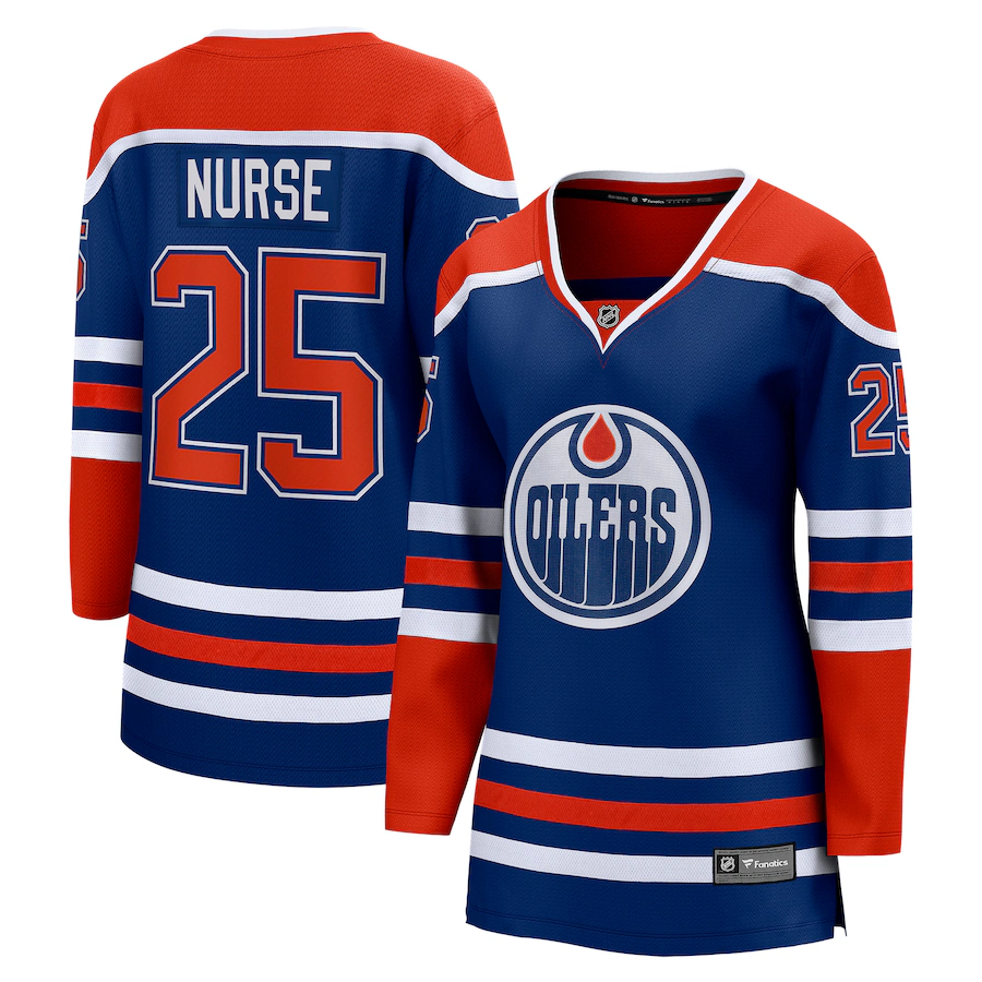 Women's Edmonton Oilers Darnell Nurse Fanatics Royal Home Breakaway Player Jersey