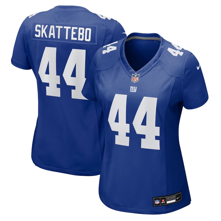 Women's New York Giants Cam Skattebo Nike Royal Team Game Player Jersey