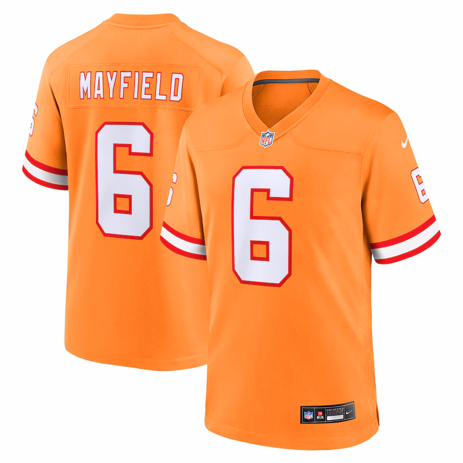 Youth Tampa Bay Buccaneers Baker Mayfield Nike Orange Alternate Game Jersey