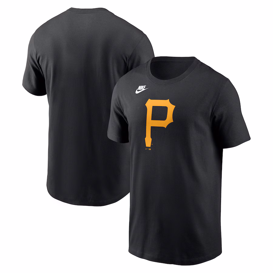 Men's Pittsburgh Pirates Nike Black Cooperstown Collection Team Logo T-Shirt