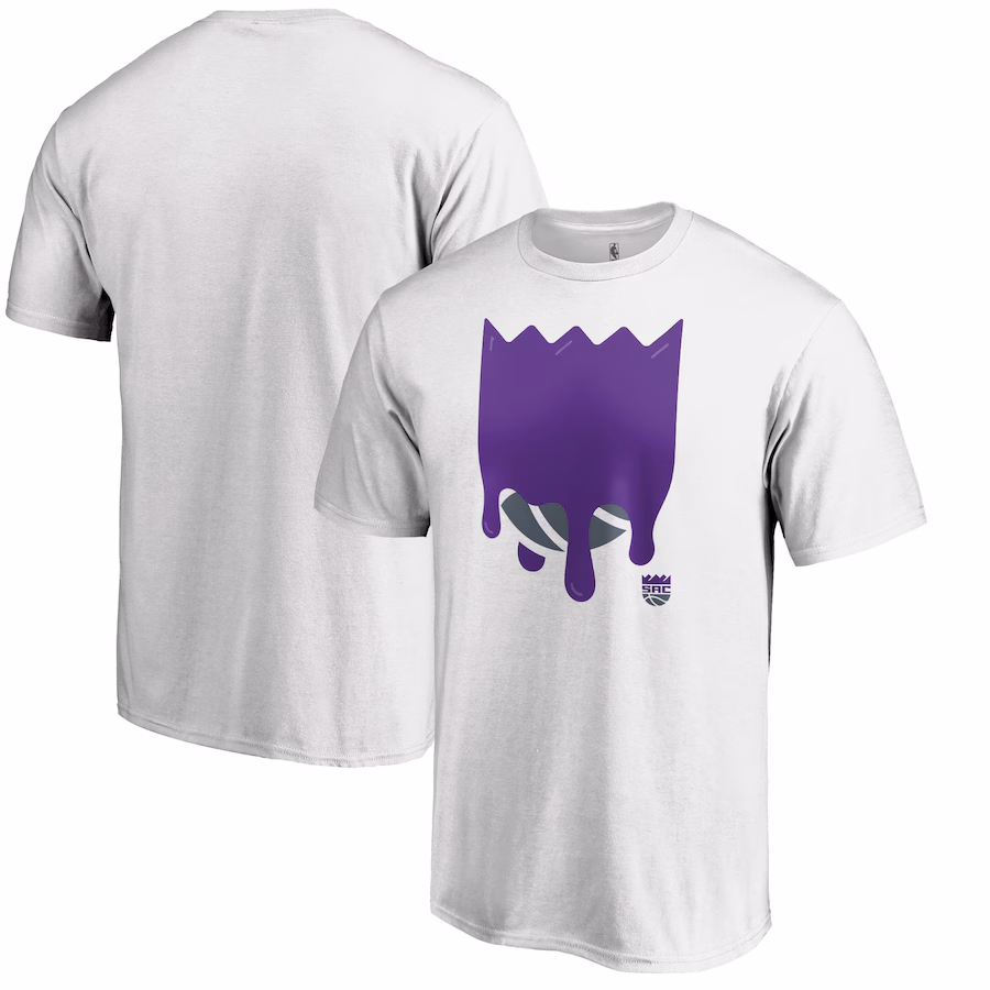 Men's Sacramento Kings White Nice Drip T-Shirt