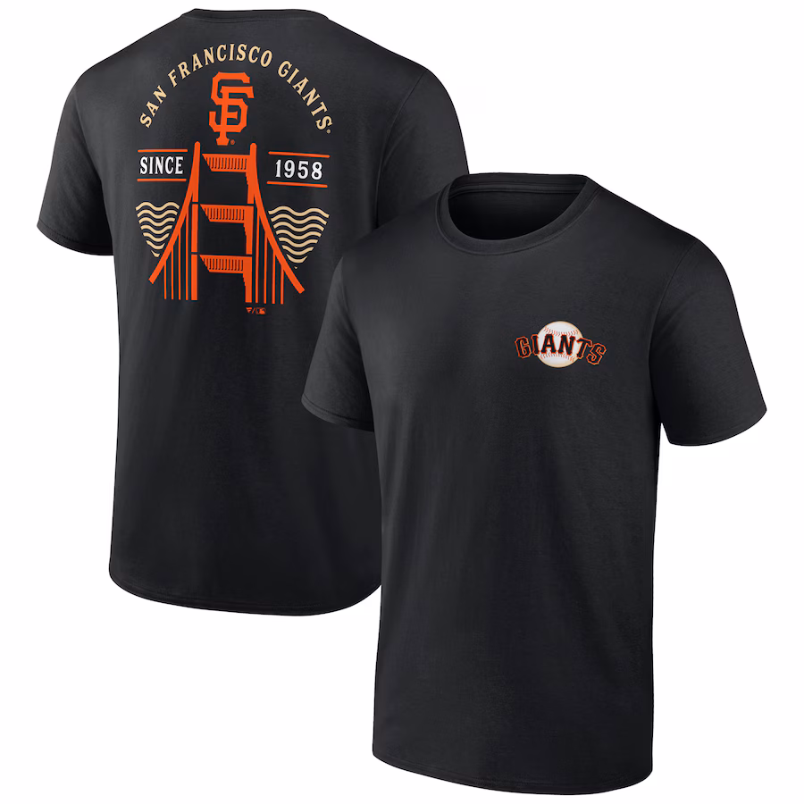 Men's San Francisco Giants Black Bring It Bridge T-Shirt