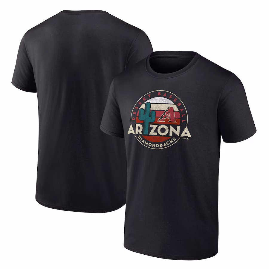 Men's Arizona Diamondbacks Black Hometown Desert Baseball T-Shirt