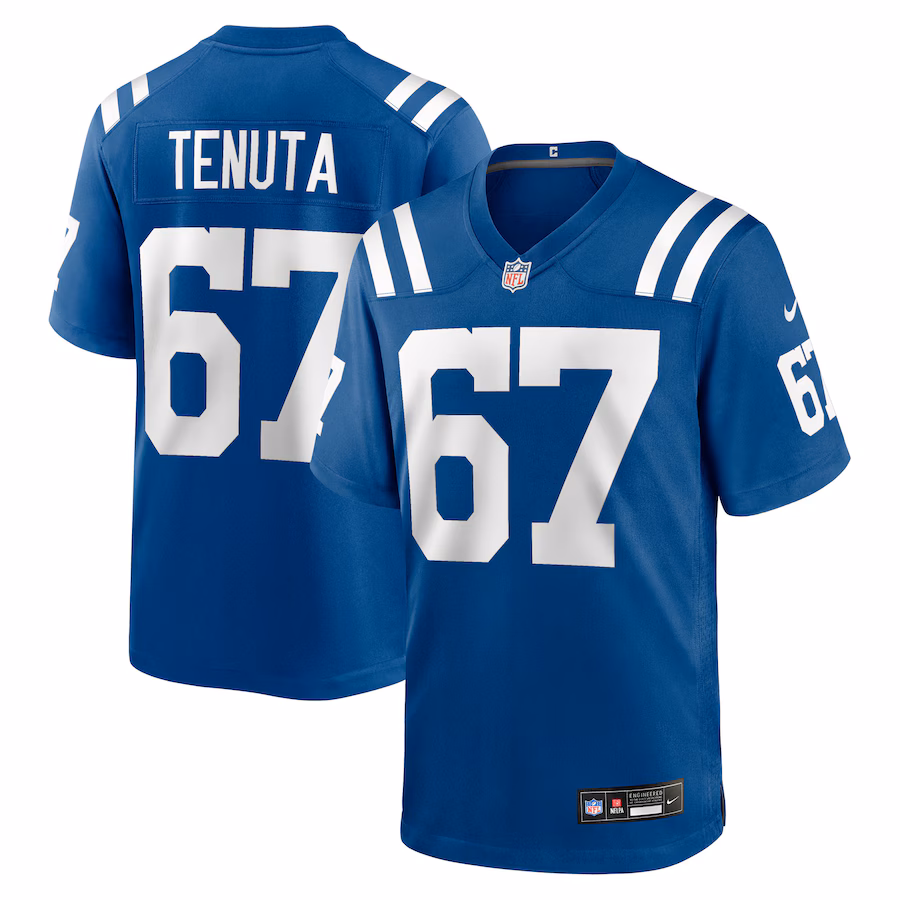 Men's Indianapolis Colts Luke Tenuta Nike Royal Team Game Jersey