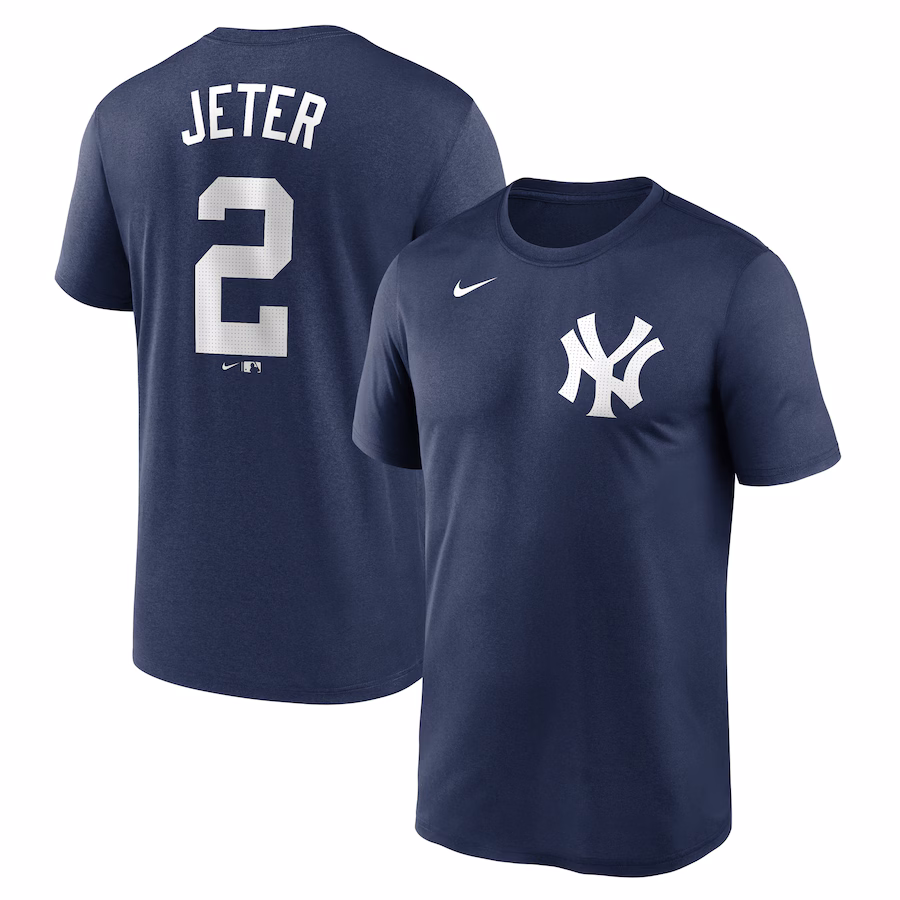 Men's New York Yankees Derek Jeter Nike Navy Legend Name & Number Performance T-Shirt