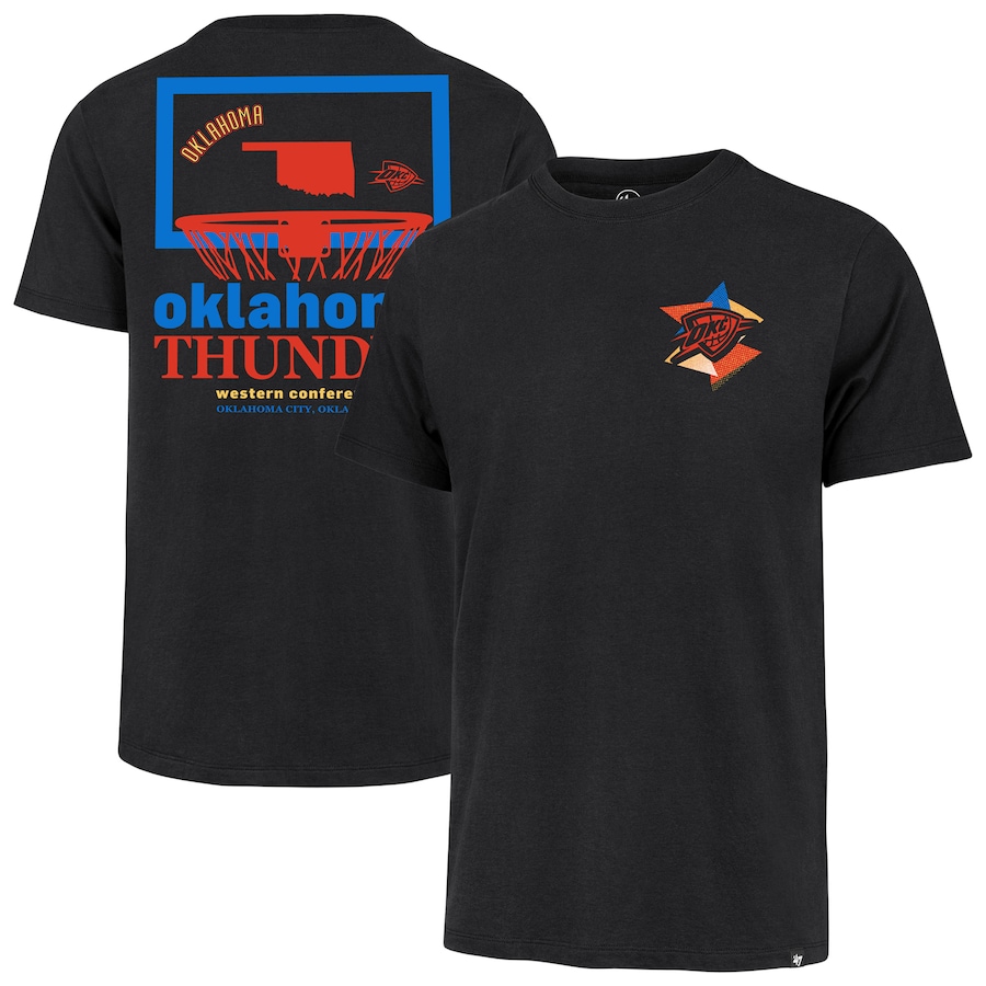 Men's Oklahoma City Thunder  '47 Black City Edition Backboard T-Shirt