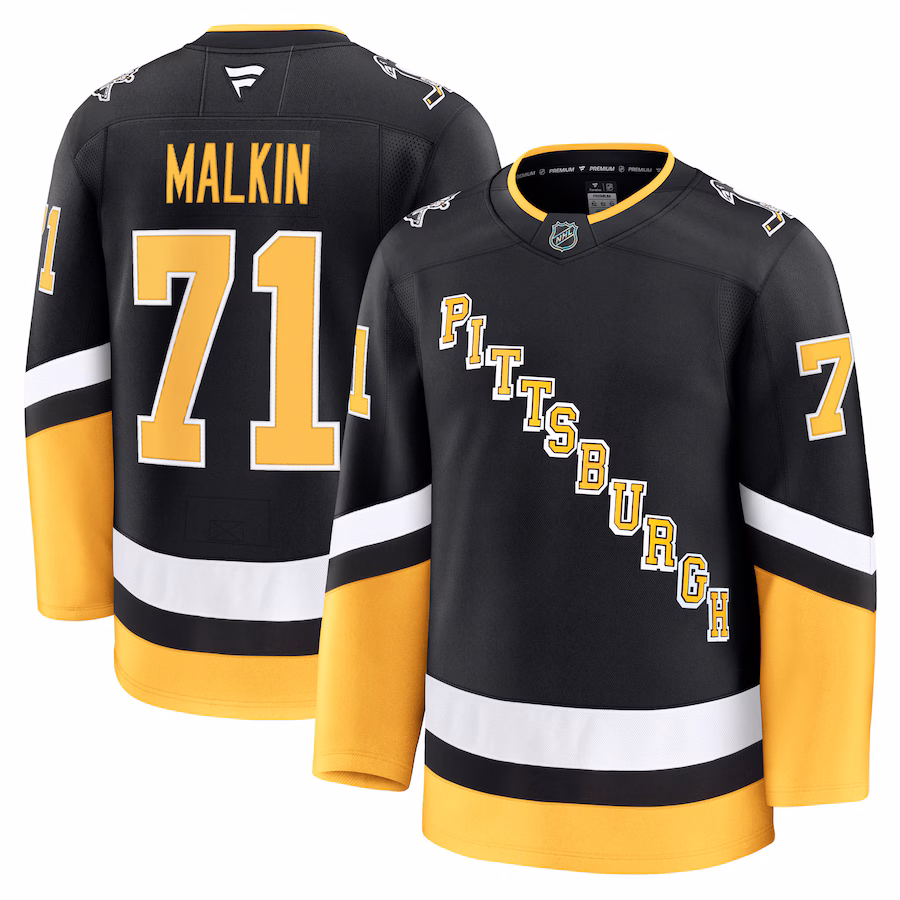 Men's Pittsburgh Penguins Evgeni Malkin Fanatics Black Alternate Premium Jersey