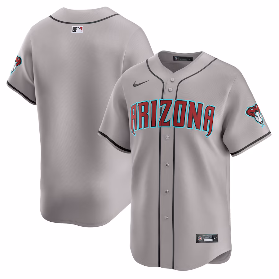 Men's Arizona Diamondbacks Nike Gray Away Limited Jersey