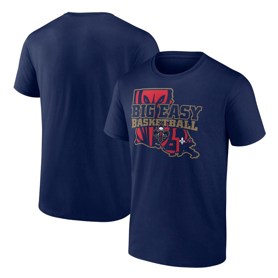 Men's New Orleans Pelicans  Navy Core Hometown Launch T-Shirt