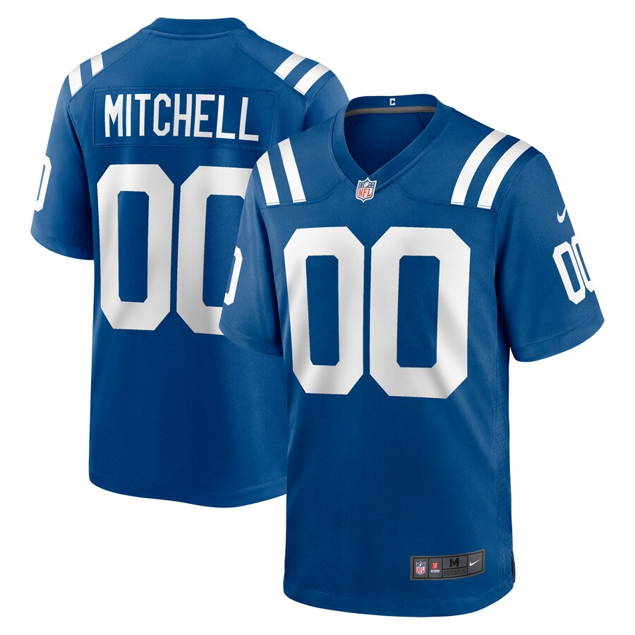 Men's Indianapolis Colts Adonai Mitchell Nike Royal 2024 NFL Draft Player Game Jersey