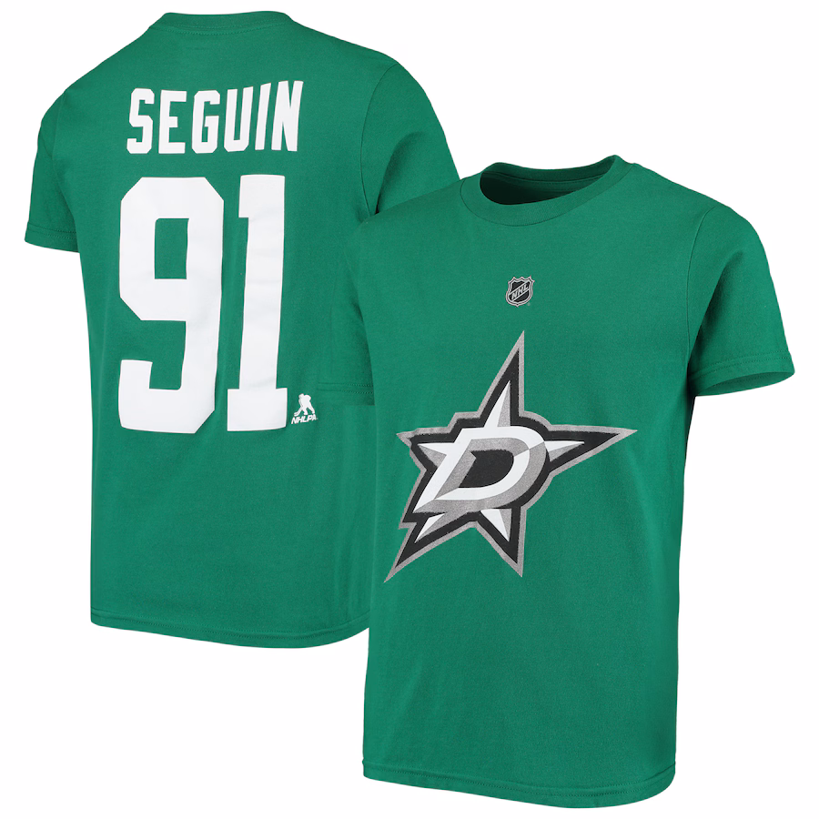 Youth Dallas Stars Tyler Seguin Kelly Green Player Name & Number T-Shirt