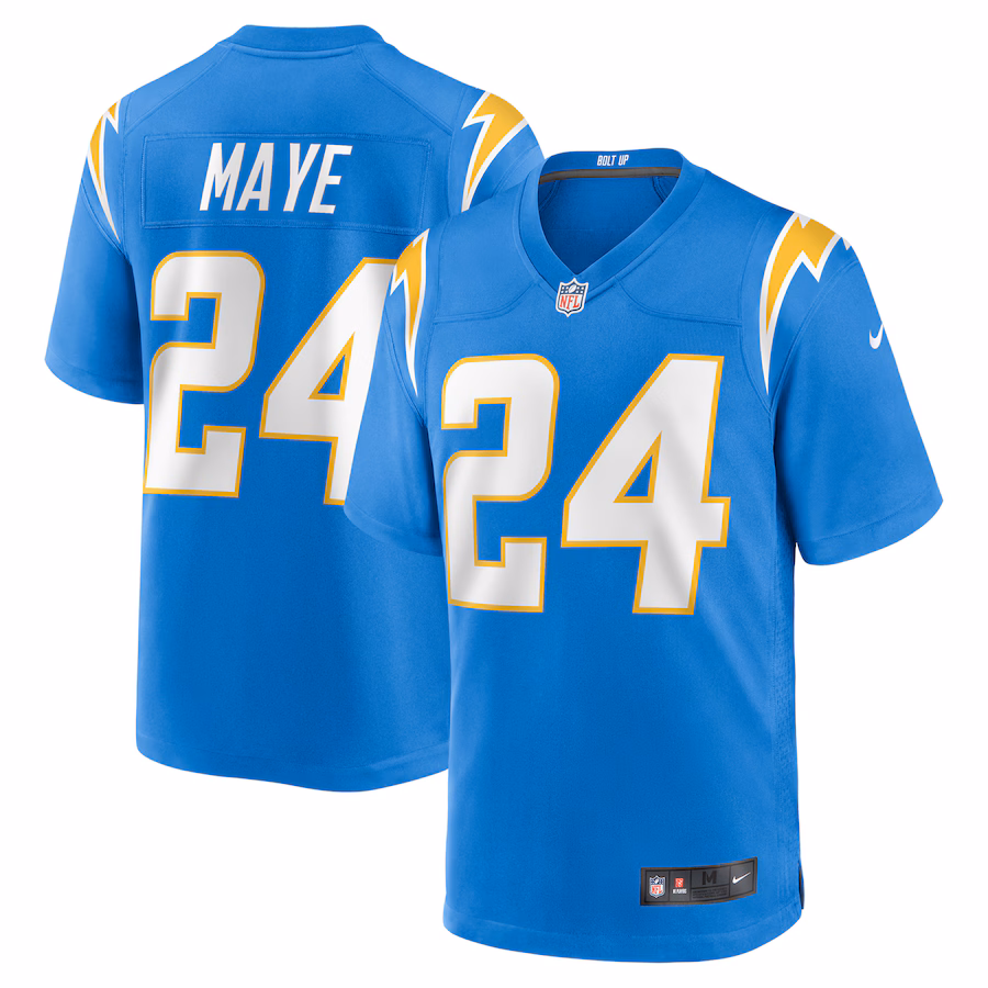 Men's Los Angeles Chargers Marcus Maye Nike Powder Blue Team Game Jersey