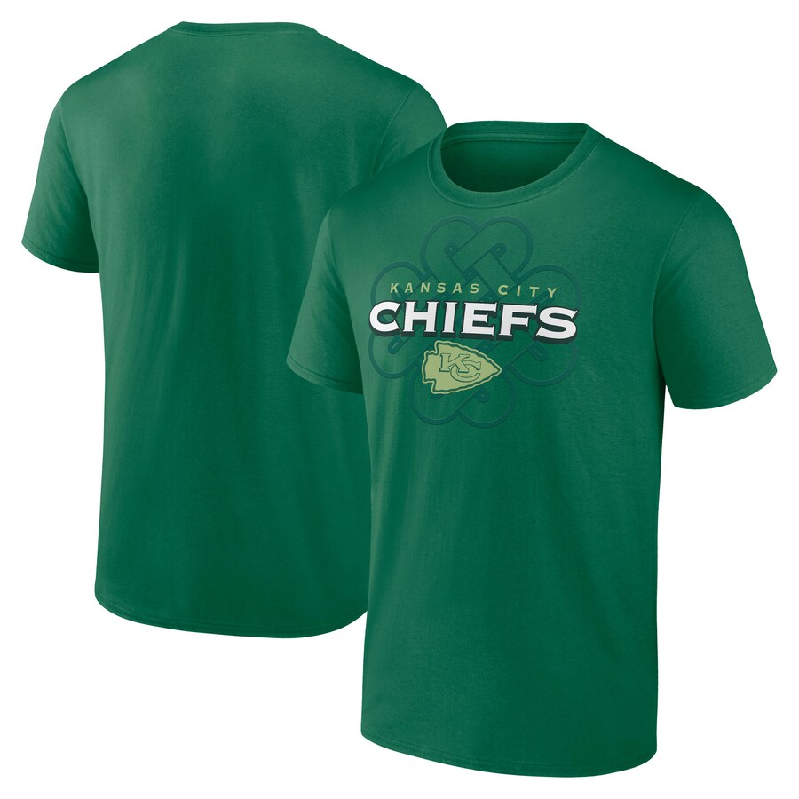 Men's Kansas City Chiefs Fanatics Kelly Green Celtic Luck T-Shirt