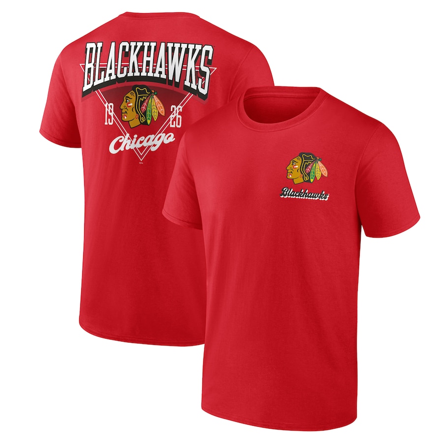Men's Chicago Blackhawks Red Never Over T-Shirt