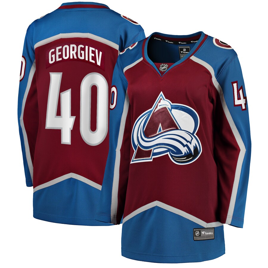 Women's Colorado Avalanche Alexandar Georgiev Fanatics Branded Burgundy Home Breakaway Player Jersey