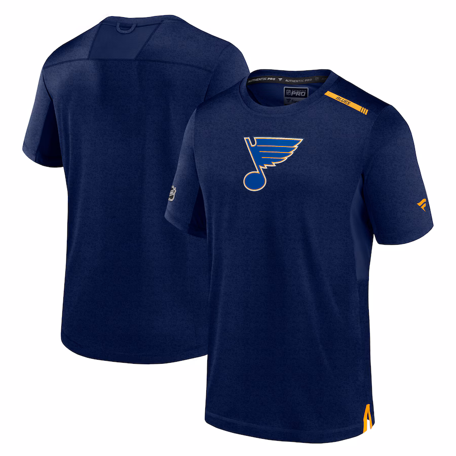 Men's St. Louis Blues Fanatics Navy Authentic Pro Performance T-Shirt