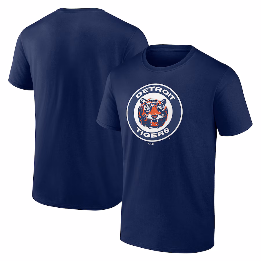 Men's Detroit Tigers Navy Cooperstown Collection Huntington Team T-Shirt