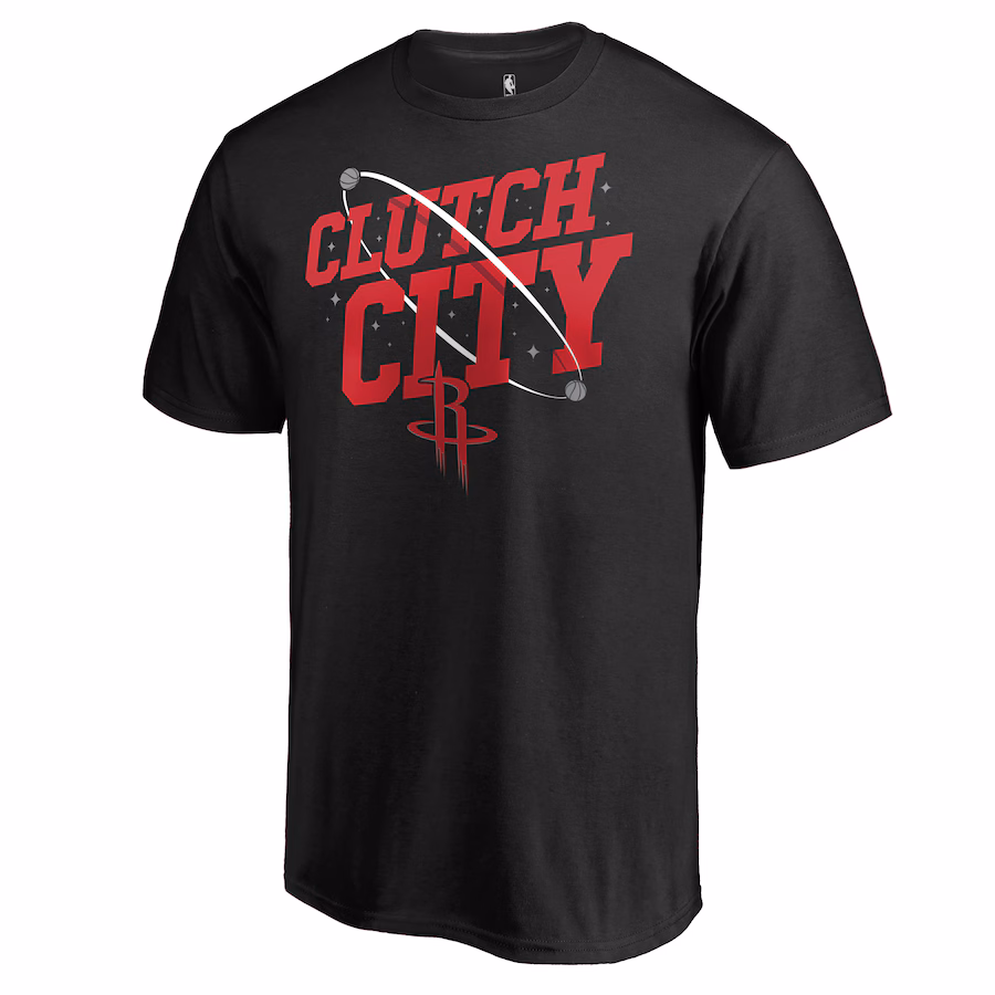 Men's Houston Rockets Black Hometown Collection Clutch City T-Shirt