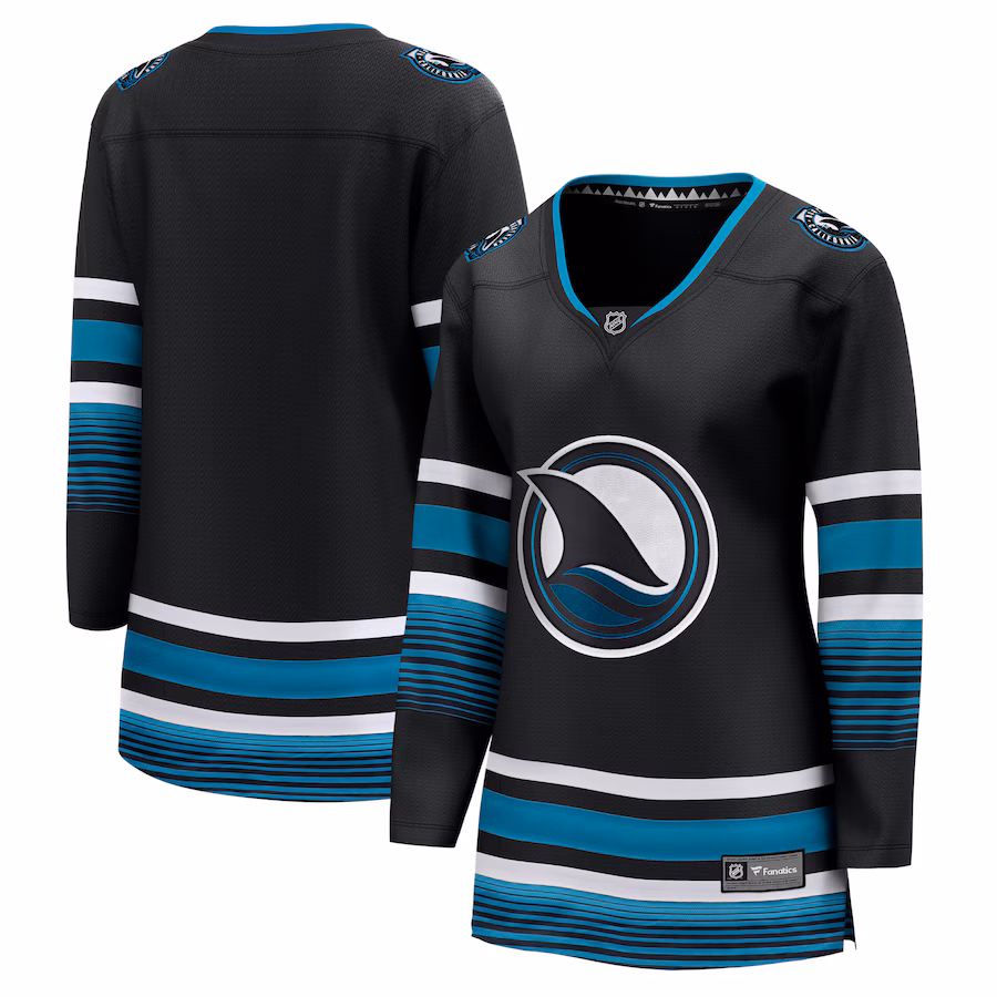 Women's San Jose Sharks Fanatics Black Alternate Premier Breakaway Jersey