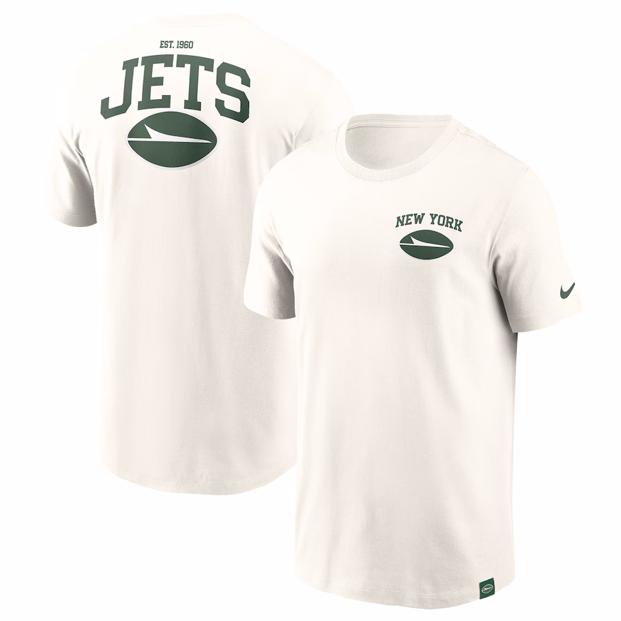 Men's New York Jets Nike Cream Blitz Essential T-Shirt