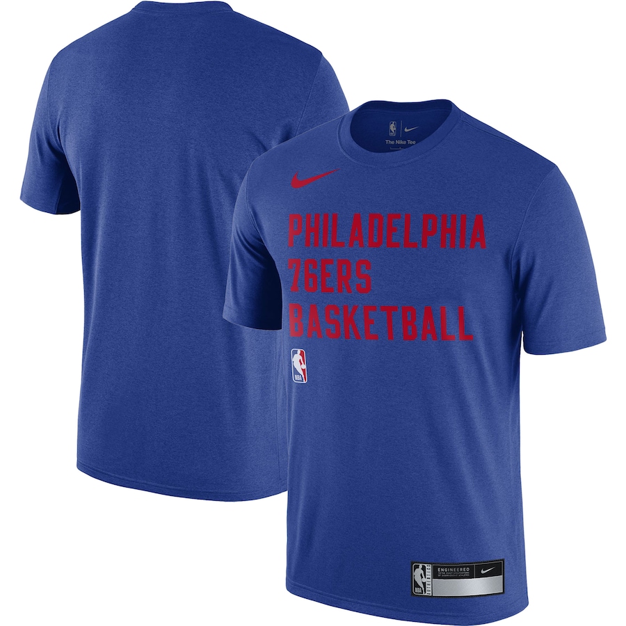Men's Philadelphia 76ers Nike Royal 2023/24 Sideline Legend Performance Practice T-Shirt