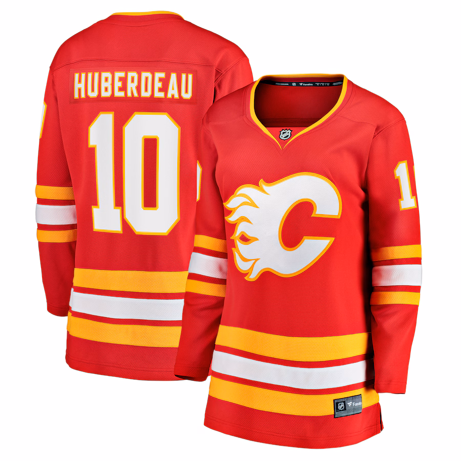 Women's Calgary Flames Jonathan Huberdeau Fanatics Red Home Breakaway Player Jersey