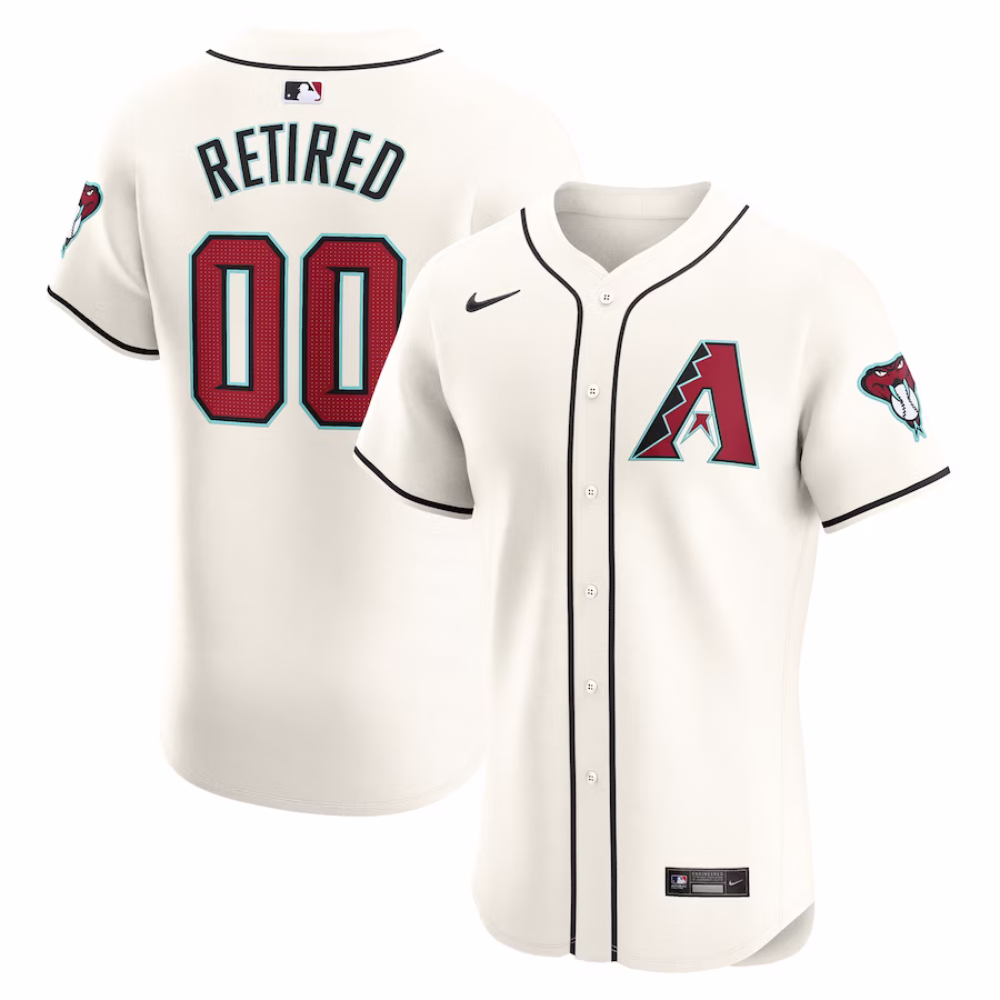 Men's Arizona Diamondbacks Nike White Home Elite Pick-A-Player Retired Roster Jersey