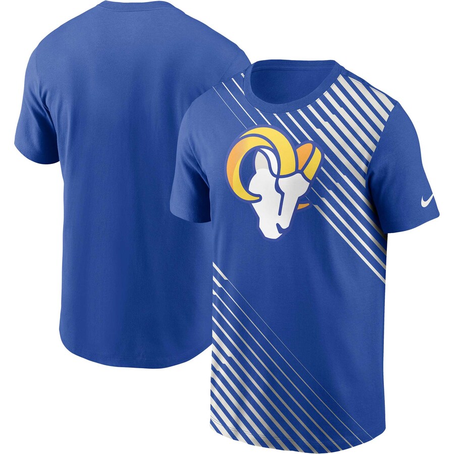 Men's Los Angeles Rams  Nike Royal Yard Line Fashion Asbury T-Shirt