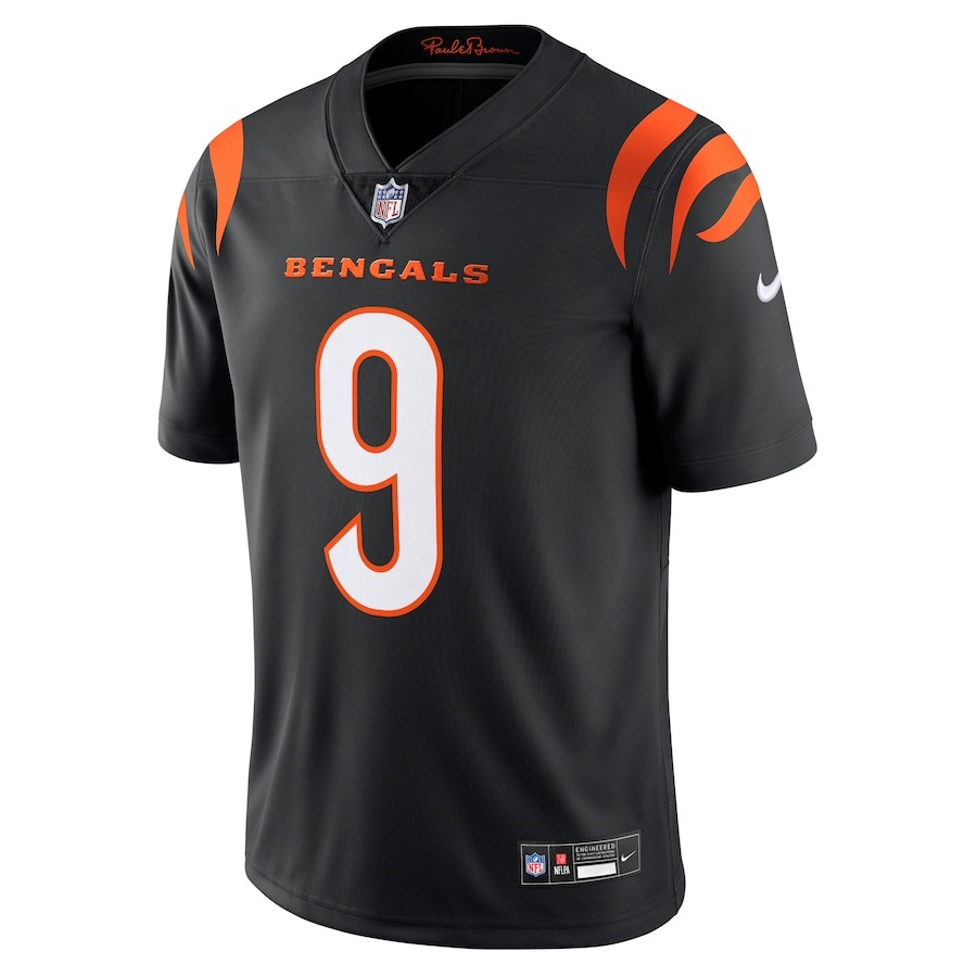 Men's Cincinnati Bengals Joe Burrow Nike Black Vapor F.U.S.E. Stitched Limited Jersey