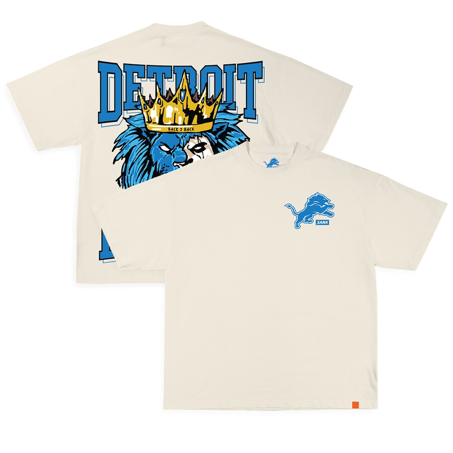 Unisex SANA x Detroit Lions Cream Roar T-Shirt