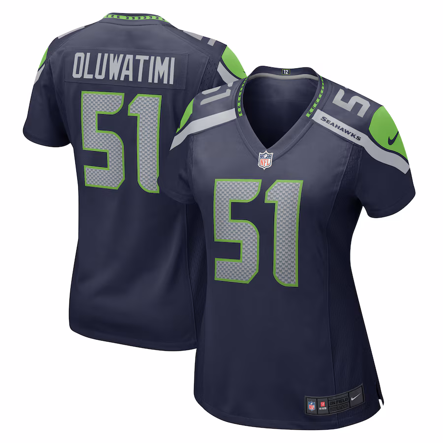 Women's Seattle Seahawks Olu Oluwatimi Nike College College Navy Team Game Jersey