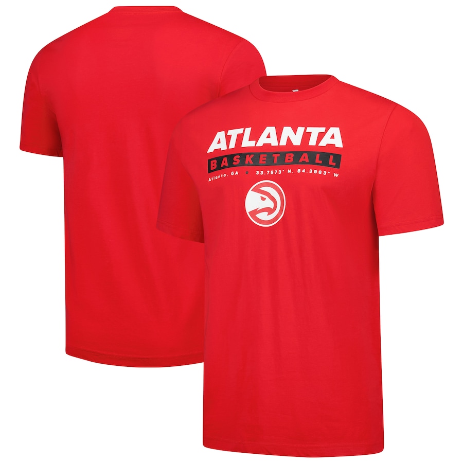 Men's Atlanta Hawks  Fanatics Red Location Just Net T-Shirt