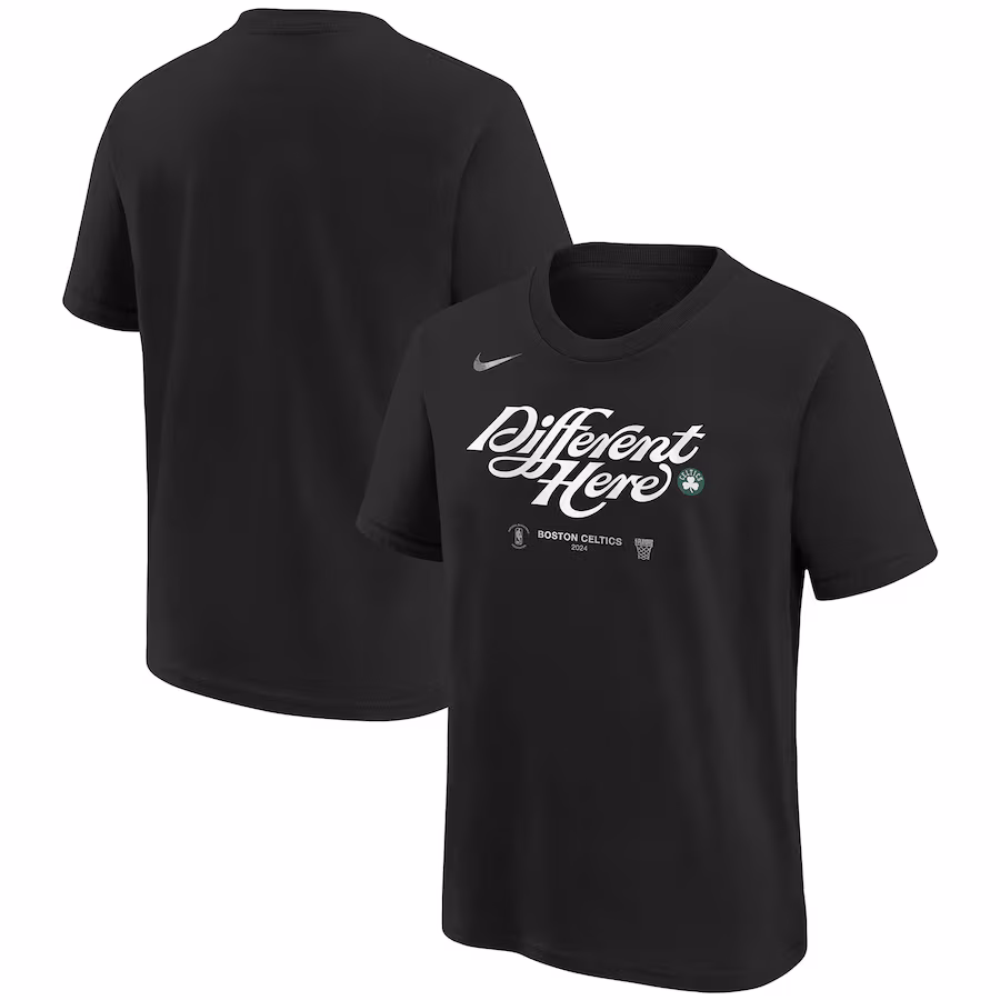Unisex Boston Celtics  Nike Black 2024 NBA Playoffs Mantra T-Shirt