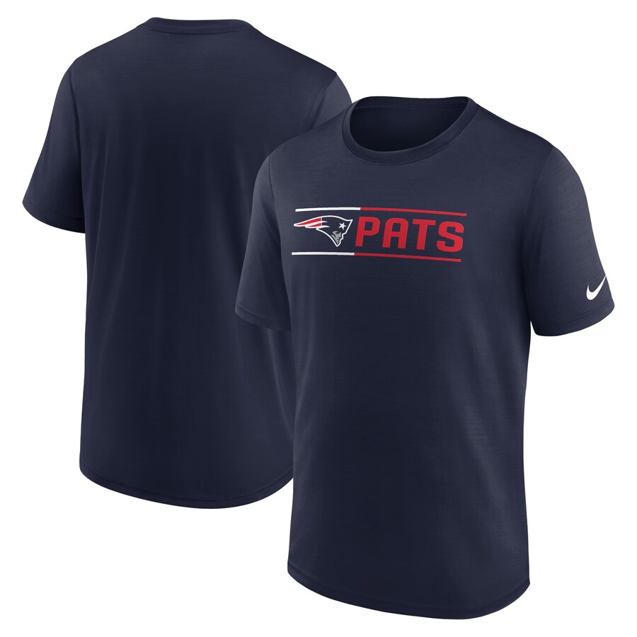 Men's New England Patriots Nike Navy Exceed Performance T-Shirt