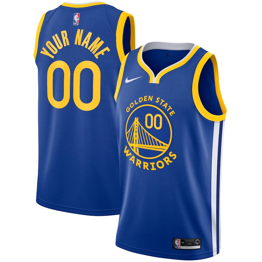 Unisex Golden State Warriors Nike Royal 2019/20 Custom Swingman Jersey - Icon