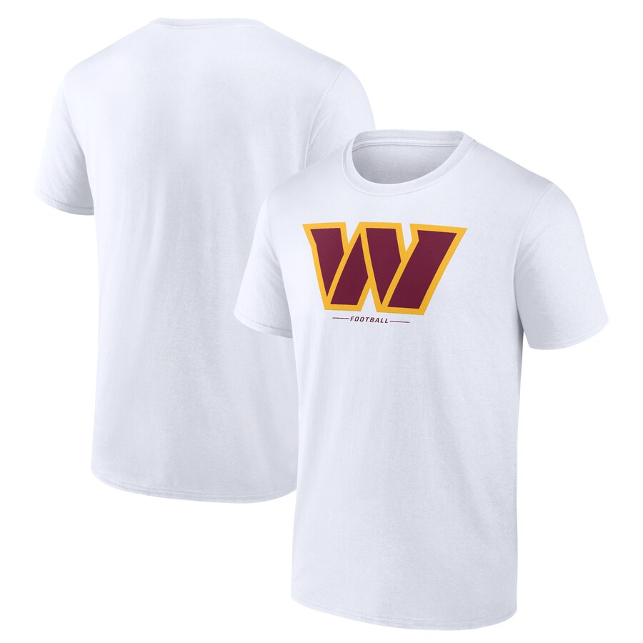Men's Washington Commanders White Logo Team Lockup T-Shirt