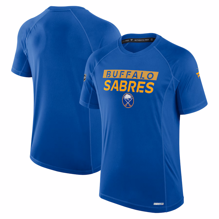 Men's Buffalo Sabres Fanatics Royal Authentic Pro Rink Tech T-Shirt