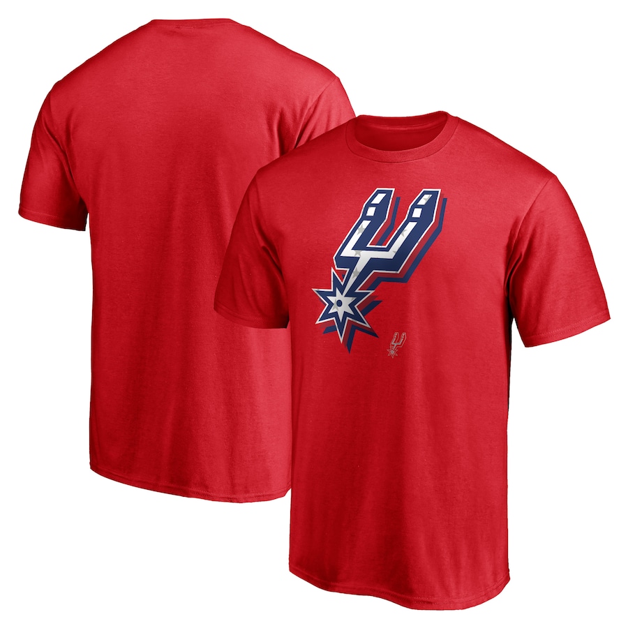 Men's San Antonio Spurs Red Red White & Team T-Shirt