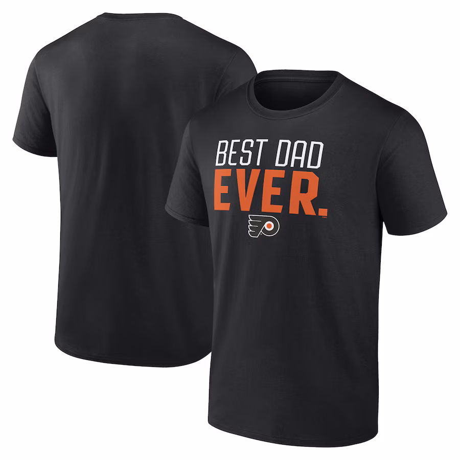 Men's Philadelphia Flyers Black Best Dad Ever T-Shirt