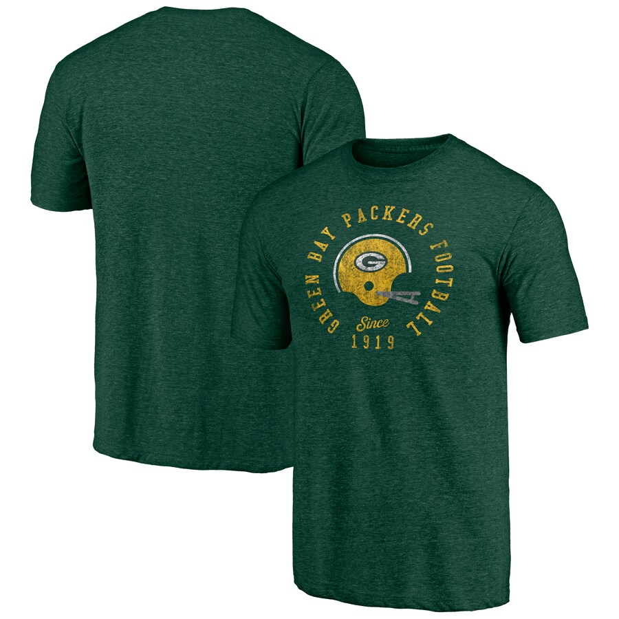 Men's Green Bay Packers  Green Hot Route Tri-Blend T-Shirt