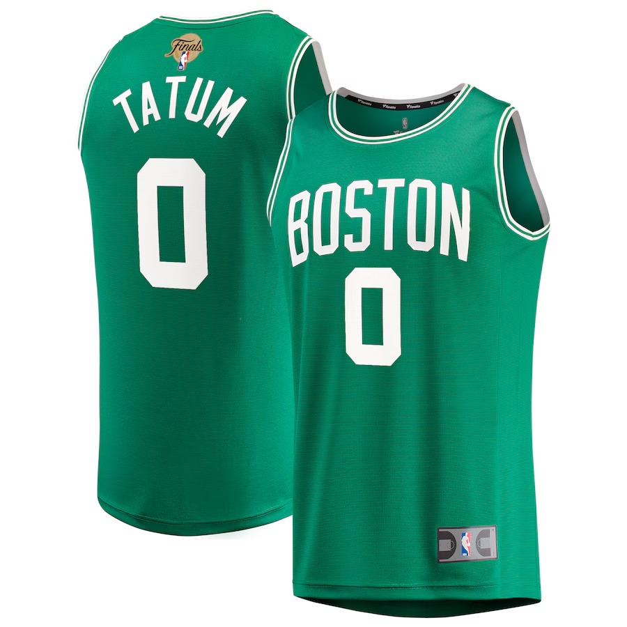 Men's Boston Celtics Jayson Tatum Fanatics Kelly Green 2024 NBA Finals Fast Break Replica Player Jersey - Icon Edition
