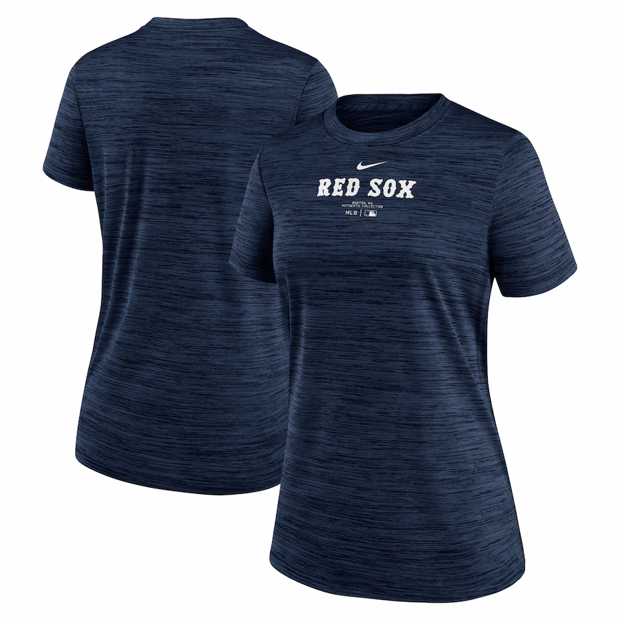 Women's Boston Red Sox Nike Navy Authentic Collection Velocity Performance T-Shirt