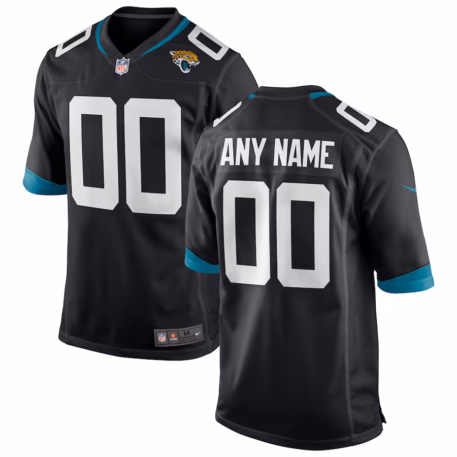Youth Jacksonville Jaguars Nike Black Custom Team Color Game Jersey