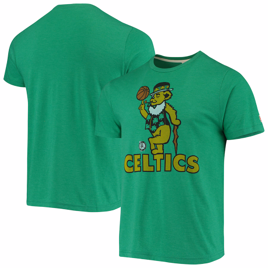 Men's Boston Celtics Homage Kelly Green NBA x Grateful Dead Tri-Blend T-Shirt