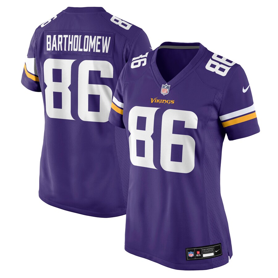 Women's Minnesota Vikings Gavin Bartholomew Nike Purple Team Game Jersey